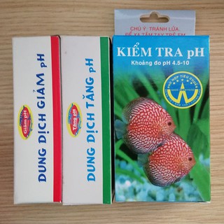 Dung dịch kiểm tra pH, tăng pH và giảm pH cho nước