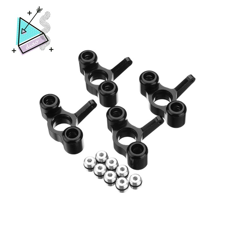 ☆In Stock 4Pcs Metal Steering Knuckles Hub Carrier Block EA1003 for JLB Racing CHEETAH 1/10 RC Car Monster Truck Upgrade Parts,BK