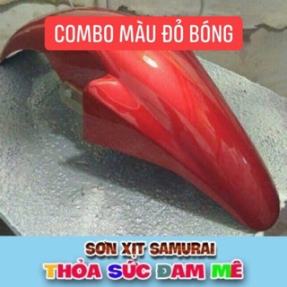Sơn samurai combo màu đỏ bóng h138
