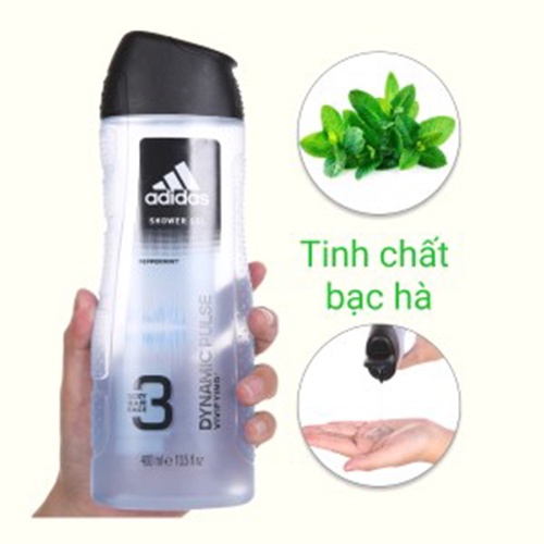 Sữa Tắm Gội Toàn Thân Nam Adidas Dynamic Pulse 400ml