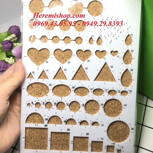 Thước định hình quilling (quilling broad)