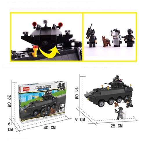 Lắp ráp Lego xe tăng đặc nhiệm SWAT - 6508