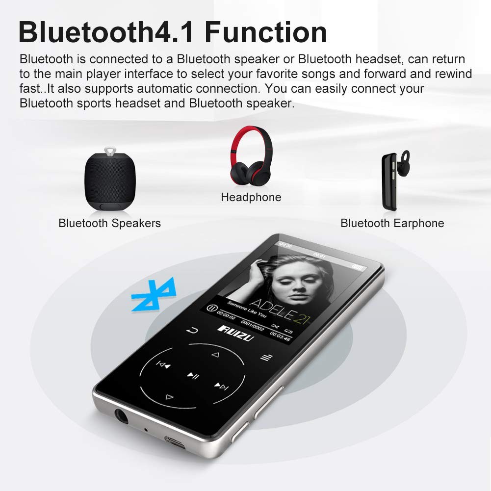 Máy nghe nhạc Bluetooth Ruizu D16 màn hình lớn 2.4inch - Bluetooth Hifi Music Player Ruizu D16