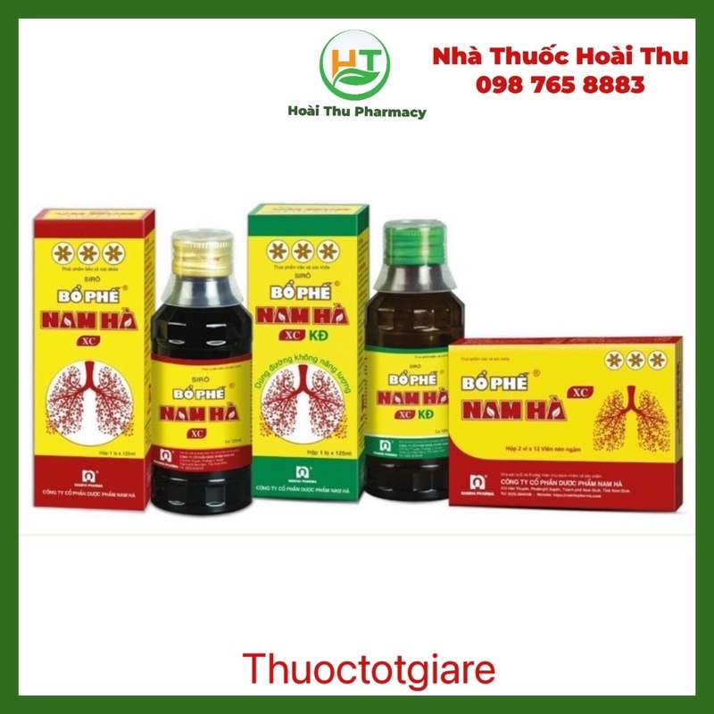 Bổ phế Nam Hà XC - Giúp bổ phế giảm ho , giảm đờm