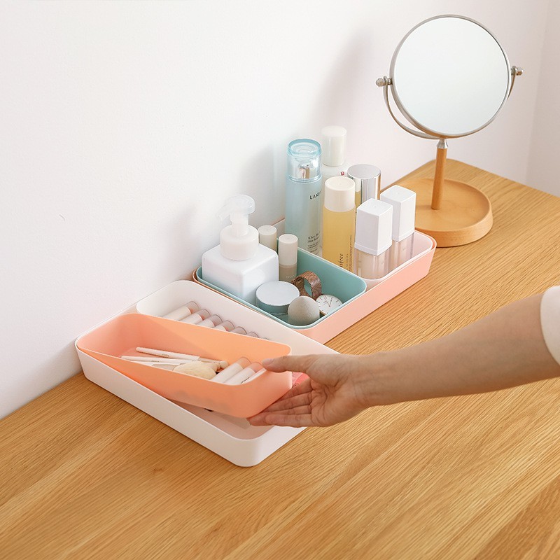 Hộp Đựng Vật Dụng Chia 3 Ngăn Tiện Lợi