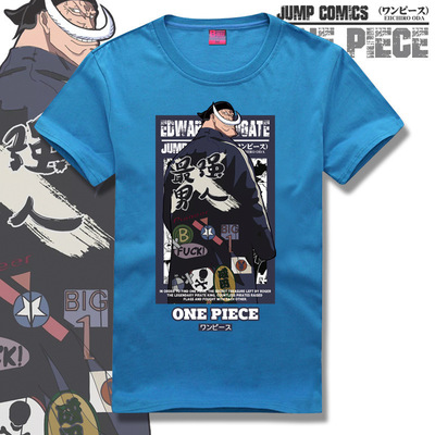 Anime ONE PIECE Cosplay Tops Luffy Edward Newgate Ace T-shirts Unisex Short Sleeve black Shirt Casual Loose Round Neck