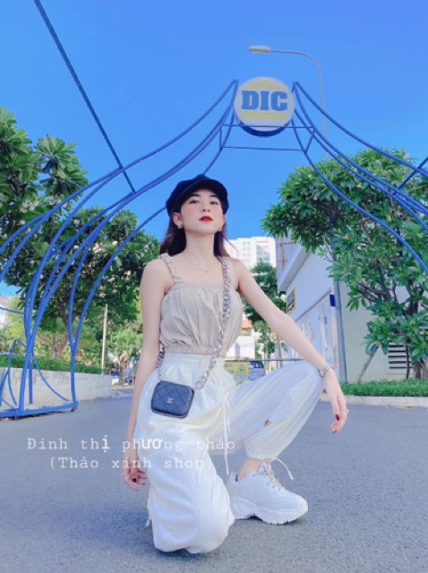 Bộ 2 dây đũi (gồm: áo 2 dây + quần đũi dài)DAQUY20sét bộ đũi quần bom chun, áo đũi hai dây