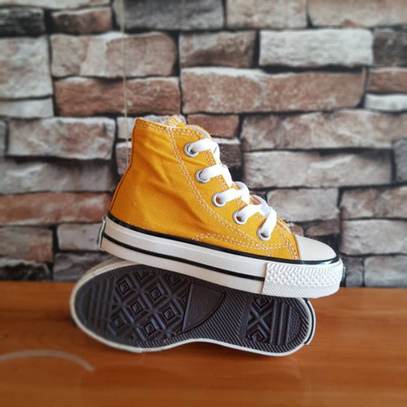 Giày Thể Thao Converse 70s Cổ Cao Màu Vàng Thời Trang Cho Bé