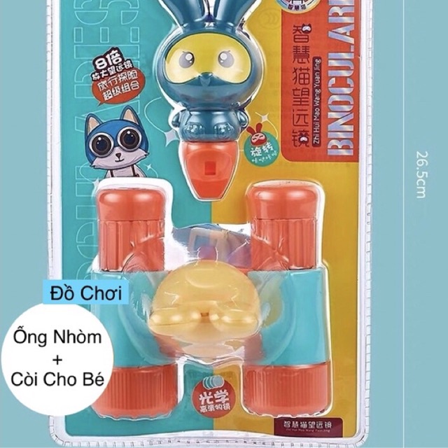 Set đồ chơi ống nhòm và còi kiểu dáng hoạt hình bằng nhựa ABS an toàn cho bé - TiNa’s House