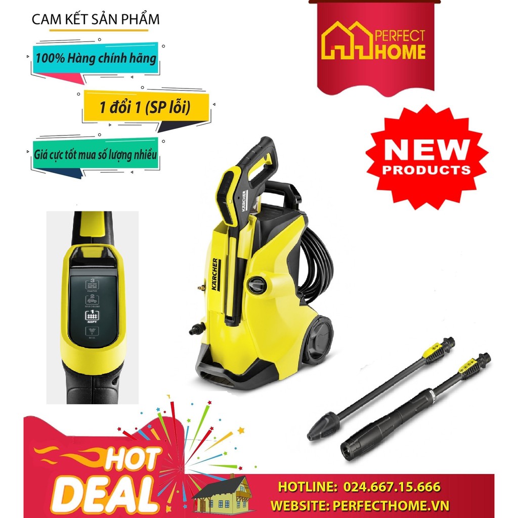 Máy Phun Rửa Áp Lực Cao Karcher 9.653-143.0 K4 Full Control *EU 1.324-000.0