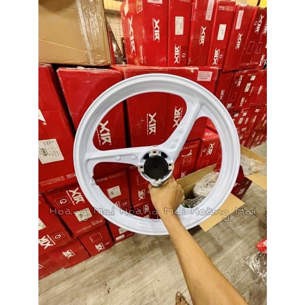 Mâm ba cây X1R xe Ex150 trắng, đen, xanh, đỏ