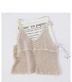 Áo len 2 dây croptop nhiều màu
