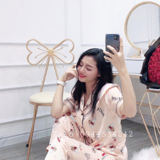 Bộ ngủ pijama lụa satin siêu mát