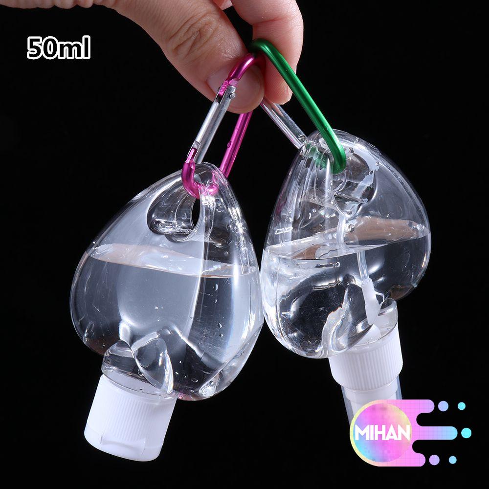 (Hàng Mới Về) Chai Rỗng 50ml Trong Suốt Đựng Nước Hoa Có Móc Treo Kim Loại Tiện Dụng