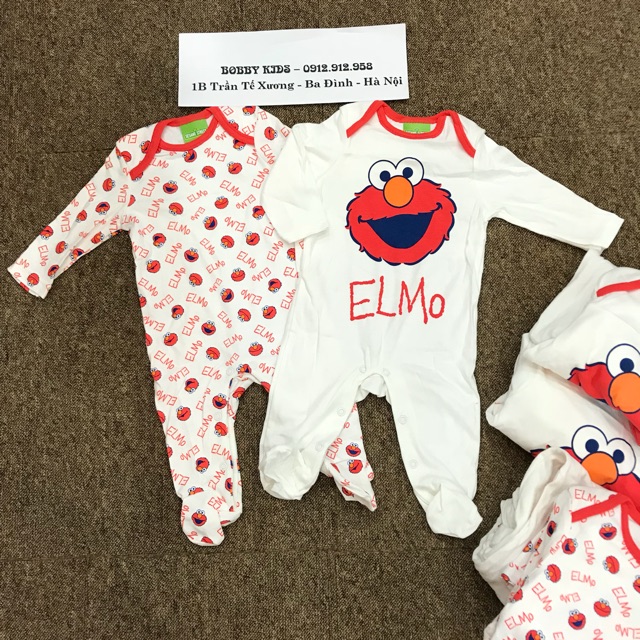 Bộ bodysuit Elmo xuất xịn