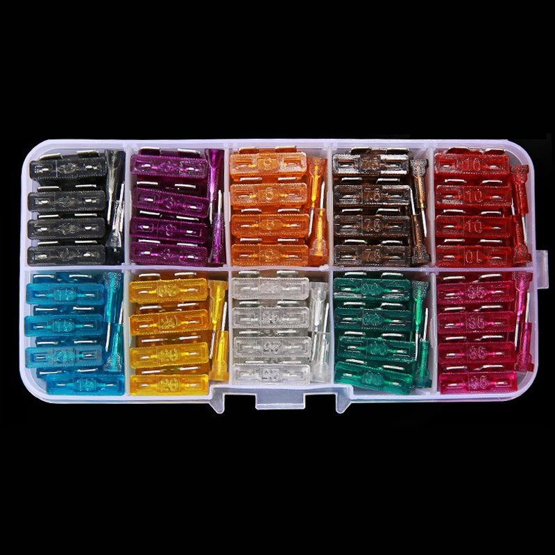 Set 100 Cầu Chì 2-35A Kèm Hộp Đựng Dành Cho Ô Tô / Xe Tải