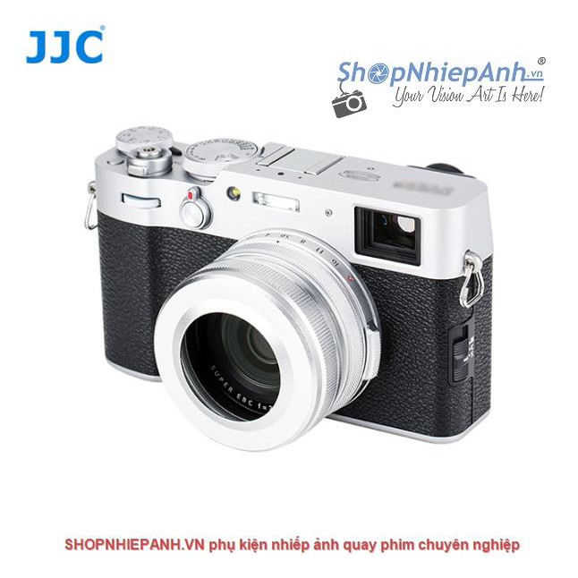 LOA CHE NẮNG HOOD KIM LOẠI JJC SILVER FOR FUJIFILM X100V X100 X100S X100T X100F (LH-JX100VII)