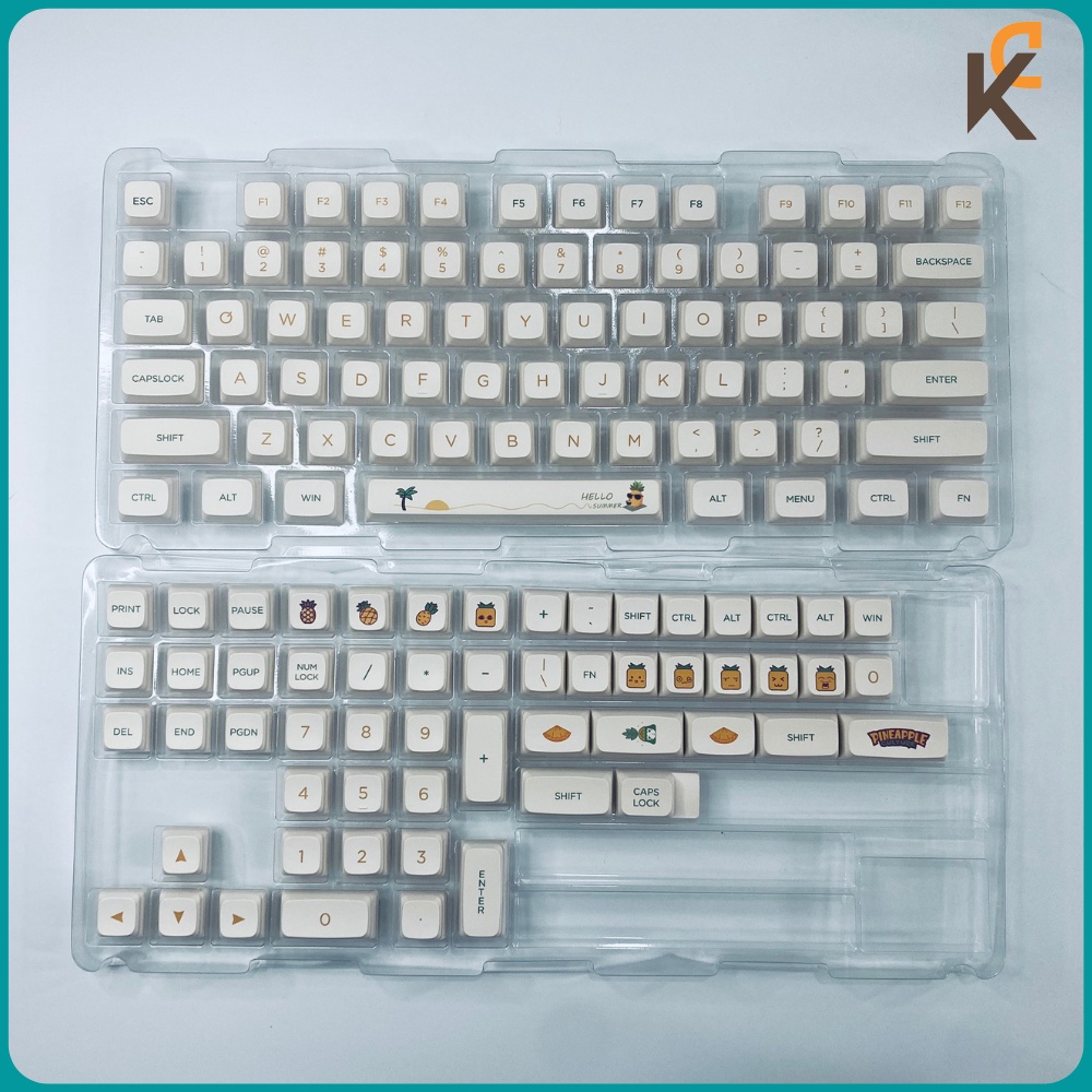 Nút Keycap Pineapple - Keycap Dứa XDA PBT Dành Cho Bàn Phím Cơ