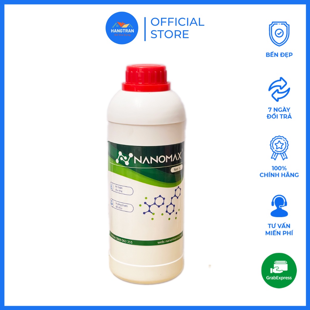 Tinh dầu Nanomax 1L- 4LDiệt khuẩn, loại trừ ẩm mốc dùng cho máy khử khuẩn Nano Max [Tiết Kiệm 15%]