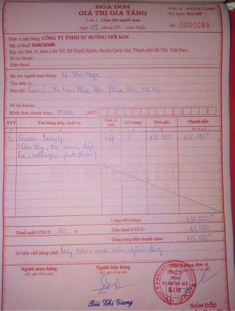 (HÀNG CHÍNH HÃNG)TINH CHẤT NƯỚC ÉP CẦN  TÂY GREEN BEAUTY(32 gói)kèm thẻ bảo hành | BigBuy360 - bigbuy360.vn