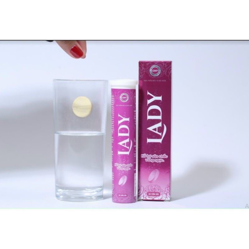 Viên sủi nở ngực LADY, giúp săn chắc vòng 1 và sáng da