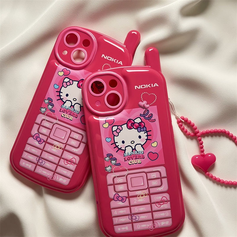 Ốp Điện Thoại Họa Tiết Hoạt Hình hello kitty Dễ Thương Cho iPhone13 iPhone13 / 12promax iPhone 11 xs / xr / xsmax