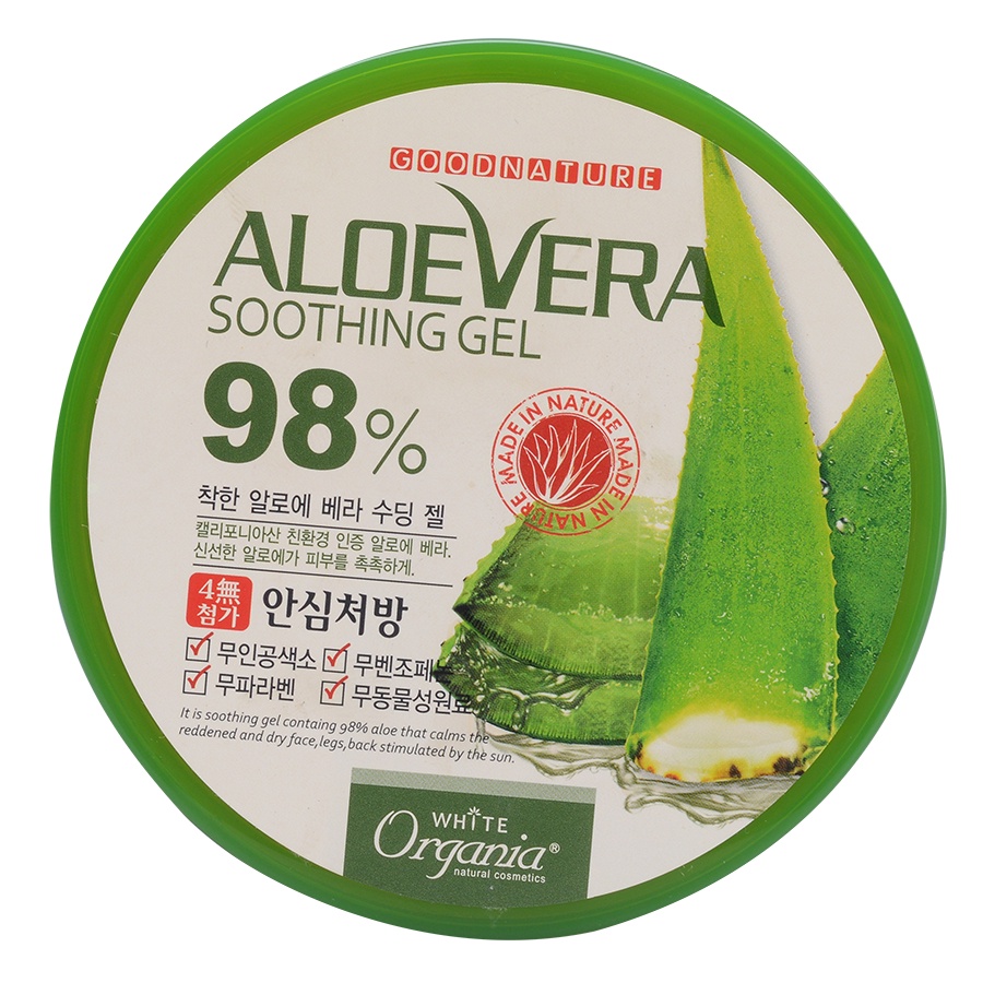 Gel Dưỡng Thể Nha Đam Organia Aloe Vera Soothing Gel 98% (300g)