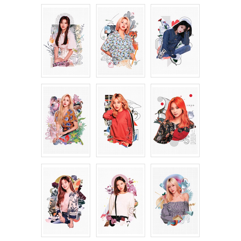 [Ép Lụa] Lomo Card 45 Ảnh TWICE x BENCH 2021