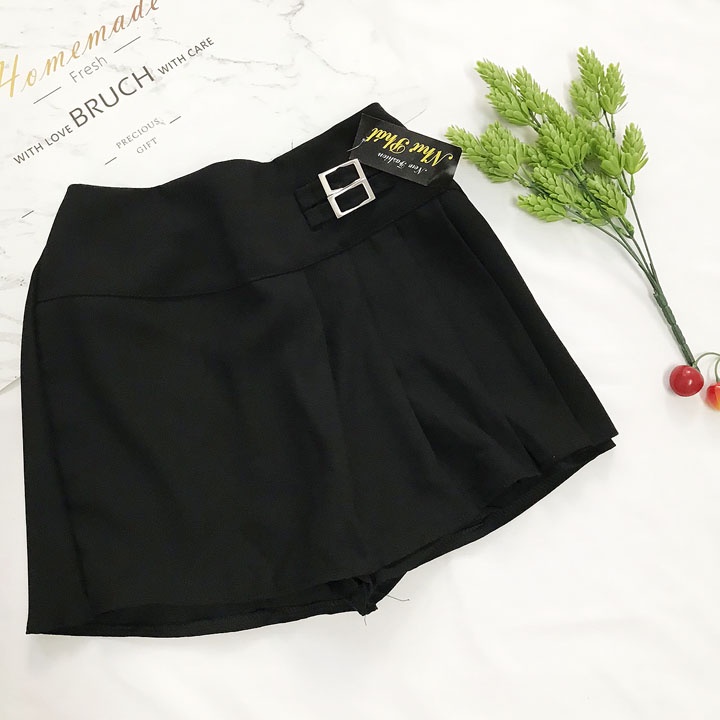 Quần sọt giả váy nữ từ 45-52kg chất vải kaki mỏng vừa - QNU59