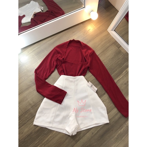 ÁO CỔ VUÔNG TAY DÀI