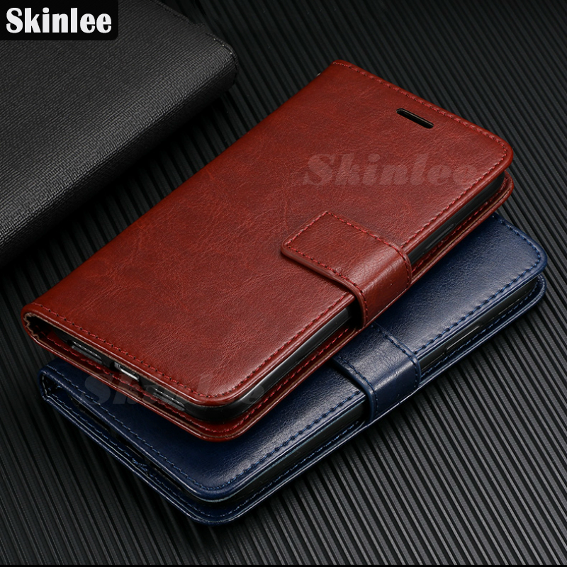 Skinlee For Xiaomi Poco X3 NFC Luxury Wallet Card Slot Flip Stand PU Leather Case for Poco X3 Phone Casing