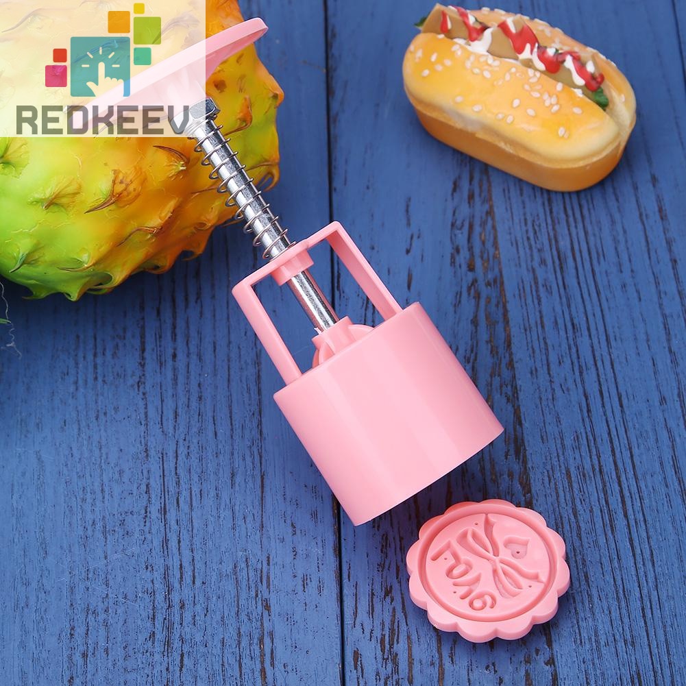 Bộ khuôn làm bánh trung thu hình động vật 3D + 1 8 con dấu áp suất