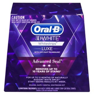 (HÀNG ORDER) MIẾNG DÁN TẨY TRẮNG RĂNG ORAL B 3D (14 GÓI) – ORAL B 3D WHITE WHITESTRIPS