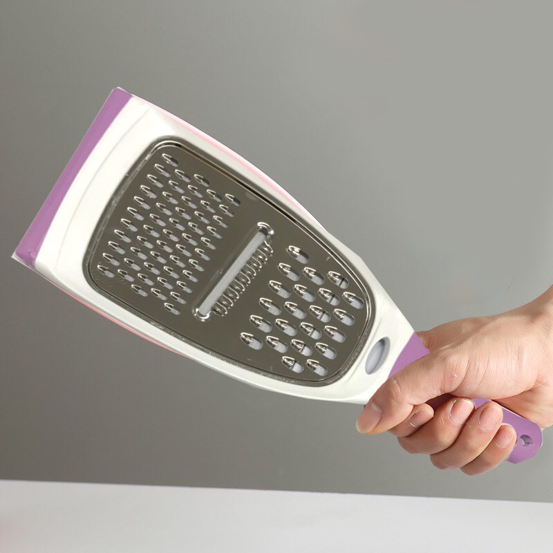 Dụng Cụ Nạo, Bào Rau Củ Đa Năng Bằng Nhựa Hình Vợt 3 in 1