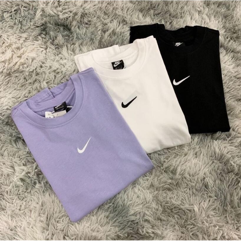 ❄▼❧Áo Thun Cotton Ngắn Tay Thêu Logo Thời Trang Năng Động Cho Cặp Đôi