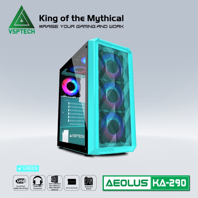 Vỏ Case KA290 GREEN