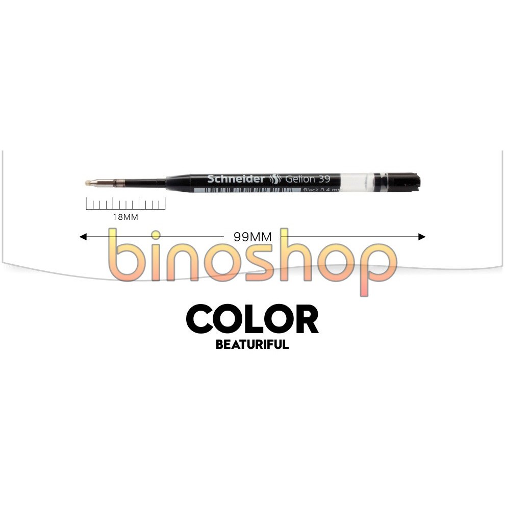 Ruột bút bi Xiaomi Mi Pen 2 xanh/ đỏ GELION 39 - Schneider