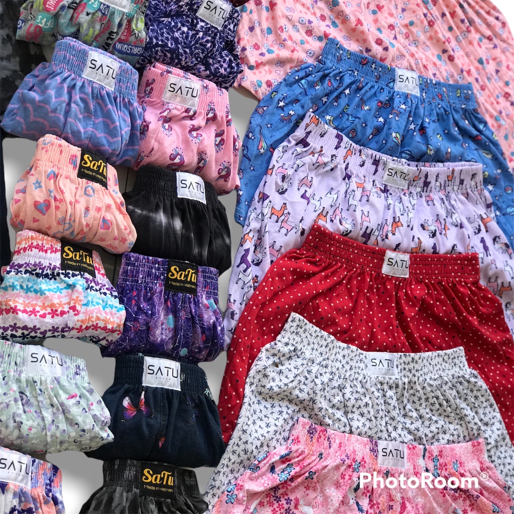 Quần Ngủ Nam Nữ Mặc Nhà Tắm Biển Quần Ngủ SATU Vải Thun Cotton Co Giãn Thoải Mái Thoáng Mát