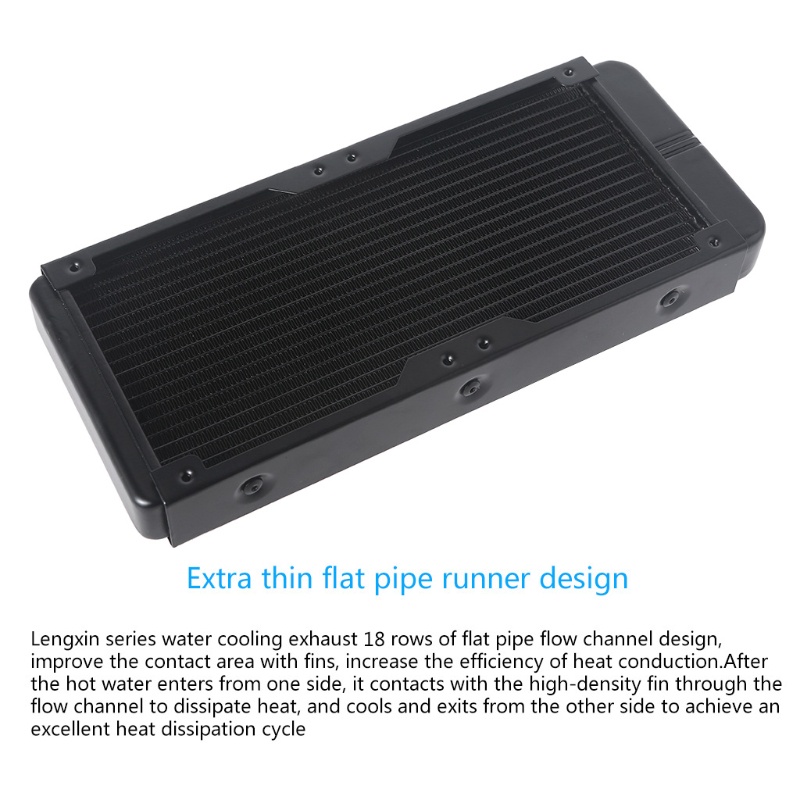 Hệ Thống Tản Nhiệt Nước Làm Mát Bằng Nhôm 18 Ống Cho CPU PC