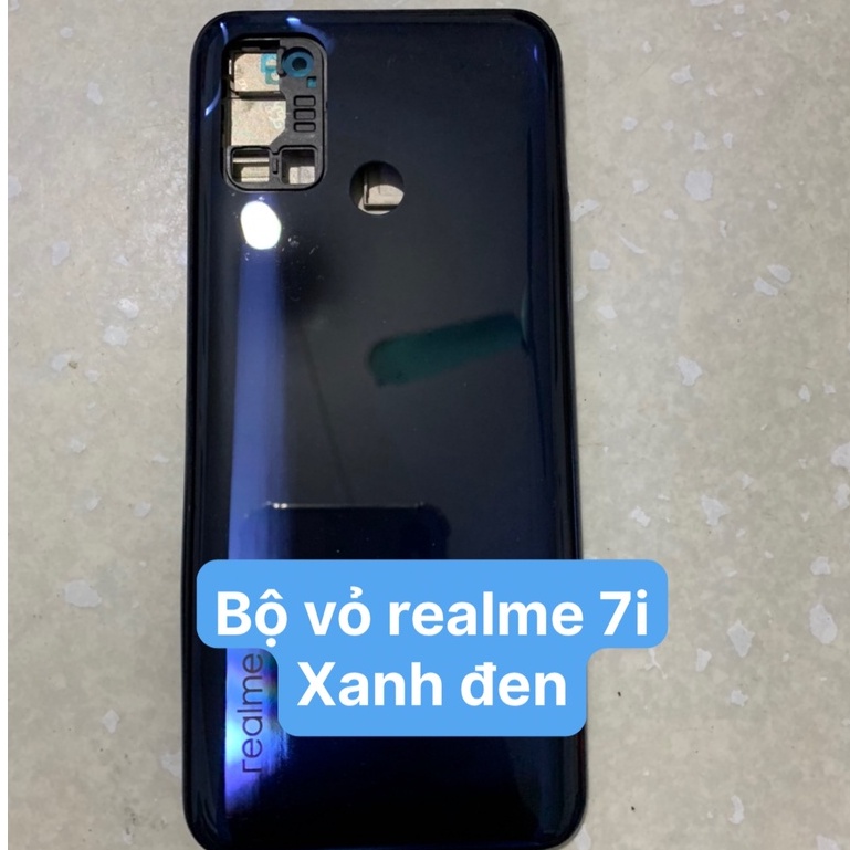 bộ Vỏ zin Realme 7i / C17 gồm lưng , sườn , phím , kính camera