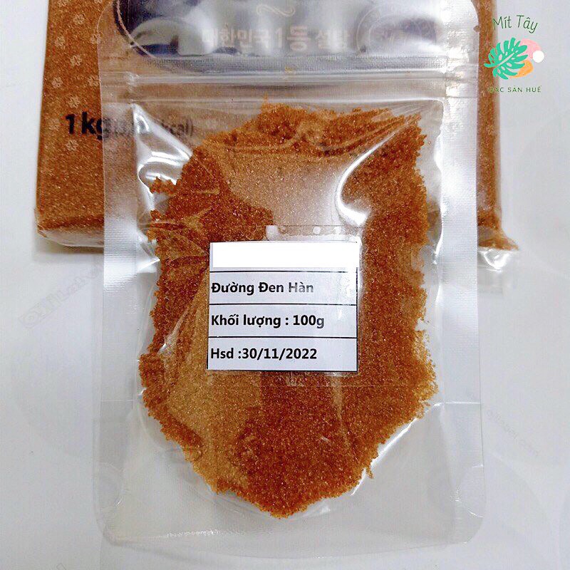 Đường Đen Hàn Quốc Beksul Gói 100G - Nguyên Liệu Làm Sữa Tươi Trà Sữa Trân Châu Đường Đen