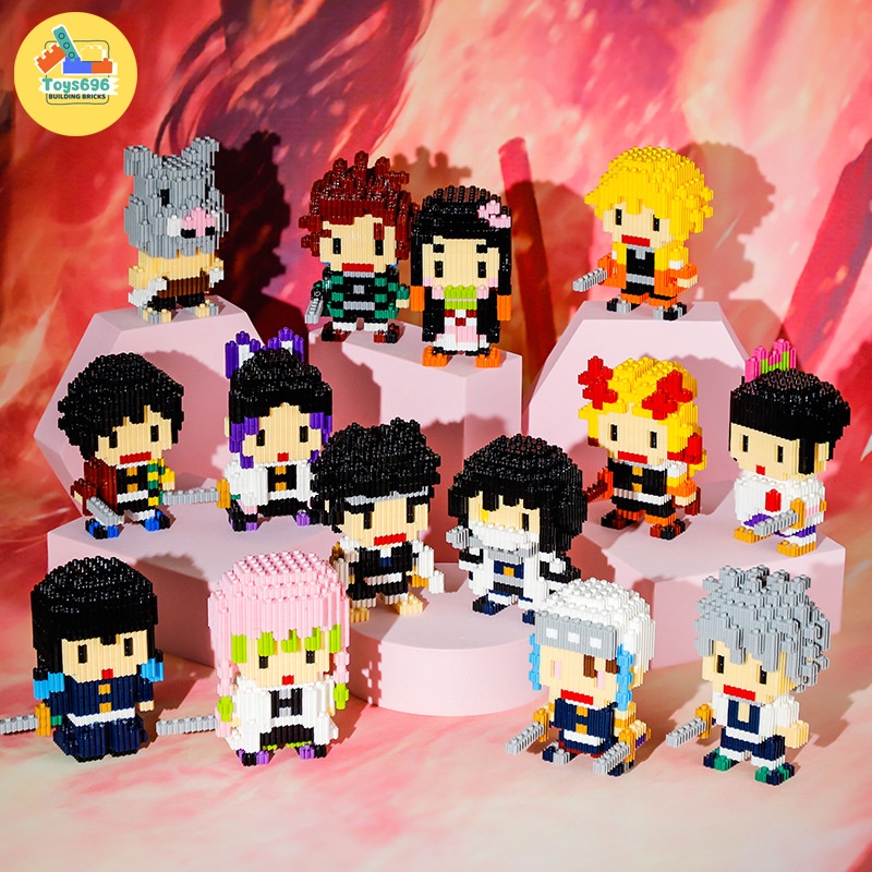 Đồ Chơi Lắp Ráp Kiểu LEGO Mô Hình Nhân Vật Mini Trong Phim Hoạt Hình Demon Slayer-Kimetsu No Yaiba Với 200+ PCS