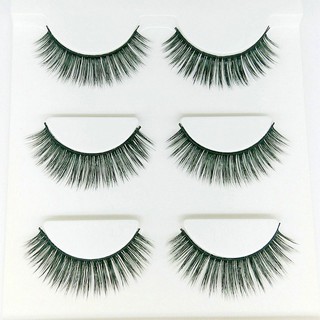 Mi chồn , lông mi giả chồn 3d 3pcs 3 fashion eyelashes 3 faux-cils - bộ 3 cặp