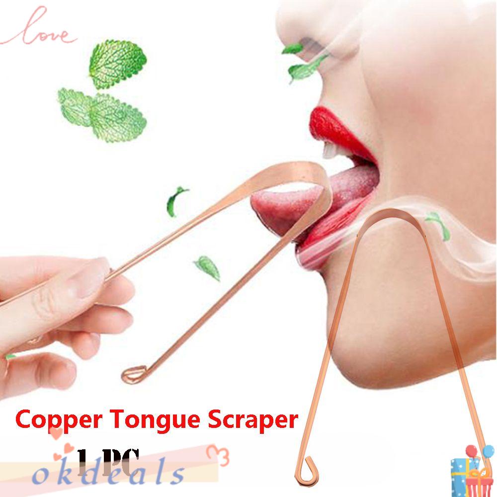 1 Bàn Chải Đánh Răng Bằng Đồng Làm Sạch Lưỡi Chăm Sóc Sức Khỏe