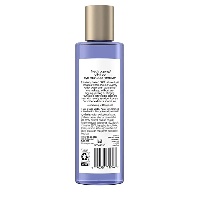 Tẩy trang mắt môi Neutrogena Oil-Free Eye Makeup Remover 236ml