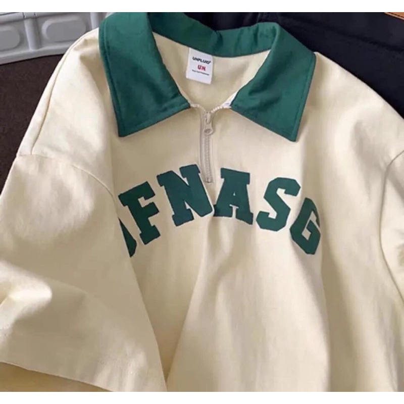 [ Rẻ vô địch ] Áo polo tay lỡ dáng rộng unisex - UFN