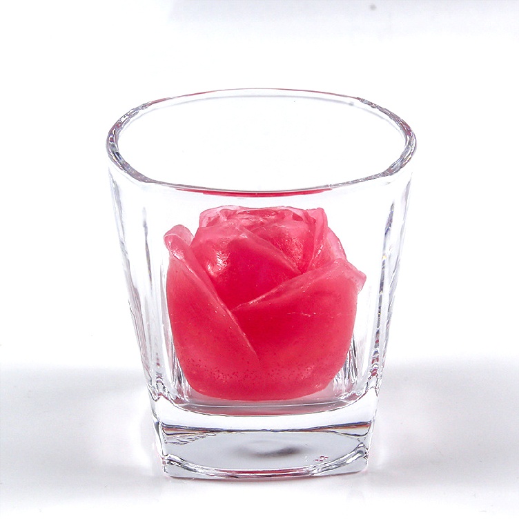 Khuôn silicon hình hoa hồng 3D làm đá trang trí đồ uống