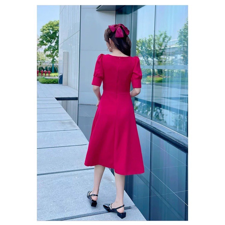 Gunkaymatter Váy Đầm Xếp Ly Ngực Tay Lỡ Ôm Eo Có Mút Ngực Chất Liệu Umi Thời Trang Nữ Thiết Kế Phù Hợp Mọi Phong Cách