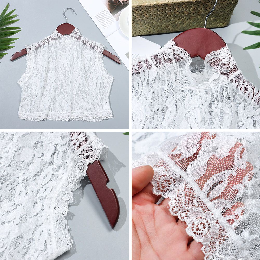 Cổ Áo Sơ Mi Giả Cà Vạt Thời Trang Vintage