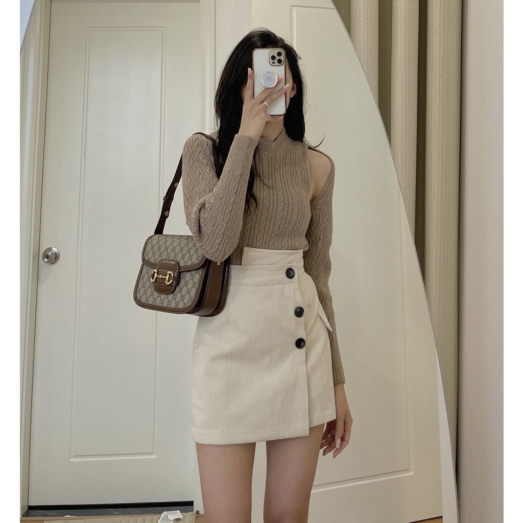 SET LEN ÁO BA LỖ KÈM ÁO KHOÁC CARDIGAN QUẢNG CHÂU